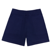 women's navy knit short