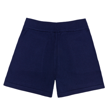 women's navy knit short