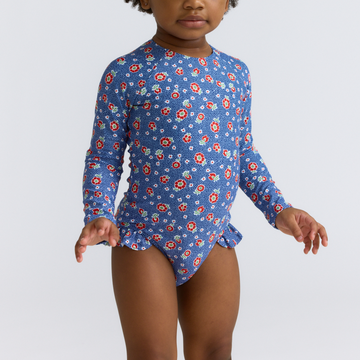 girls chatham floral rashguard one piece
