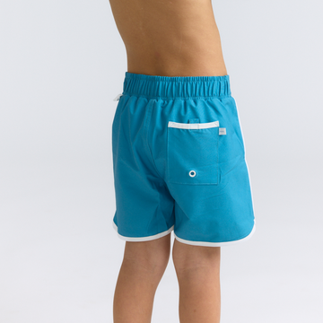 boys cerulean blue board shorts