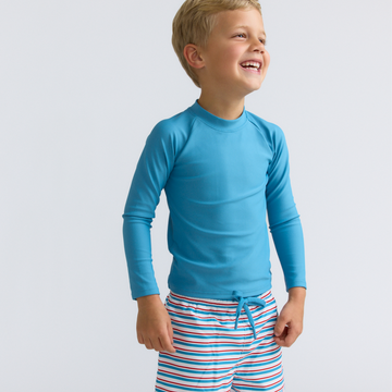 unisex cerulean blue rashguard