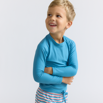 unisex cerulean blue rashguard
