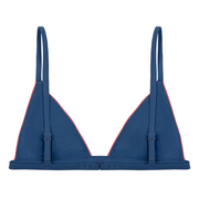 women's newport navy triangle bikini top