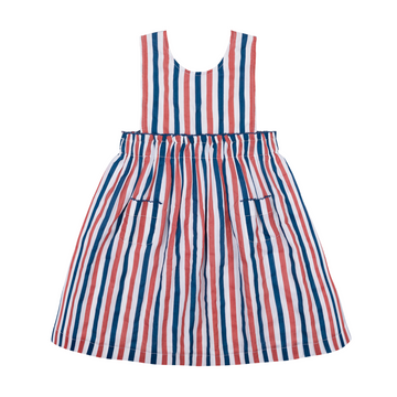 girls surfrider stripe double bow pinafore dress minnow girls surfrider stripe double bow pinafore dress minnow