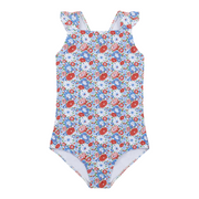 girls americana blossom crossover one piece