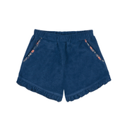 girls newport navy french terry short