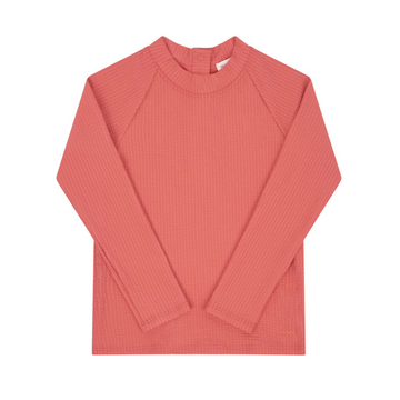 unisex sailor red seersucker rashguard