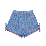 girls blue primrose tie-knot short