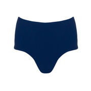 women's navy terry high waist bikini bottom