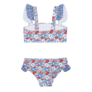 girls americana blossom bandeau bikini