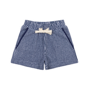 boys navy stripe french terry short