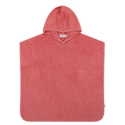 unisex poppy red hooded towel coverup