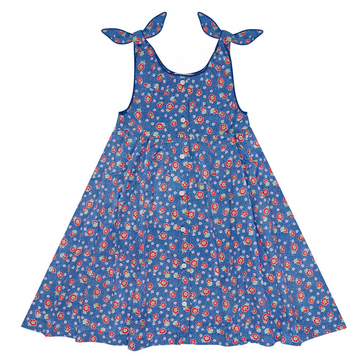 girls chatham floral tie knot dress