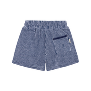 boys navy stripe french terry short