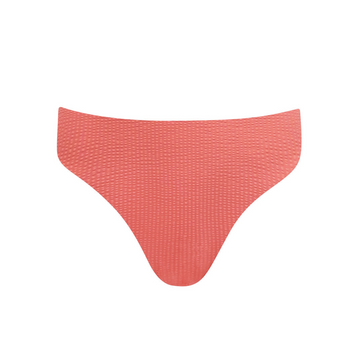 women's sailor red seersucker mid rise bikini bottom