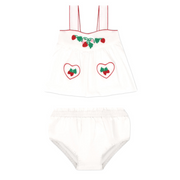 baby girls heart pocket tank and bloomer set