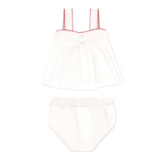 baby girls heart pocket tank and bloomer set