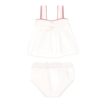 baby girls heart pocket tank and bloomer set
