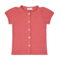 girls sailor red puff sleeve pointelle shirt