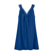 women's oyster blue tank dress