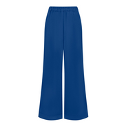 women's oyster blue linen pant