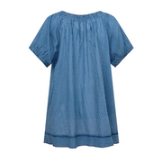 women's navy picnic gingham coverup