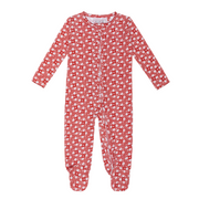 baby holiday bloom pima footie