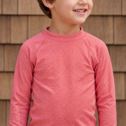 unisex sailor red seersucker rashguard