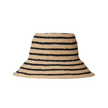 janessa leone harbor navy stripe felix hat