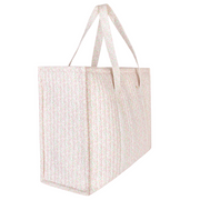 antique floral overnighter tote