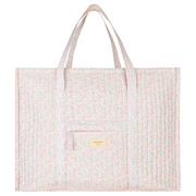 antique floral overnighter tote