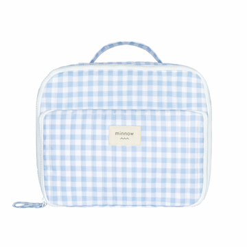 oasis blue gingham lunchbox