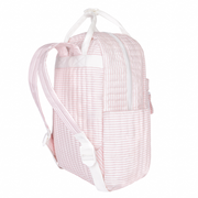 pink stripe coated everyday backpack