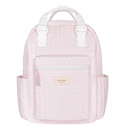 pink stripe coated everyday backpack