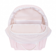 pink stripe coated everyday backpack