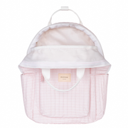 pink stripe coated everyday backpack