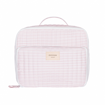 pink stripe lunchbox