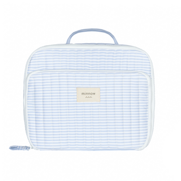 powder blue stripe lunchbox