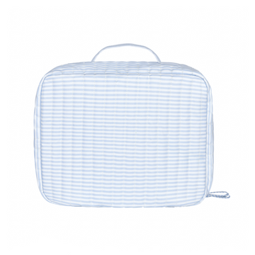 powder blue stripe lunchbox
