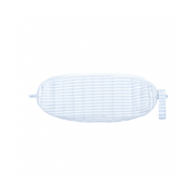 powder blue stripe pencil case