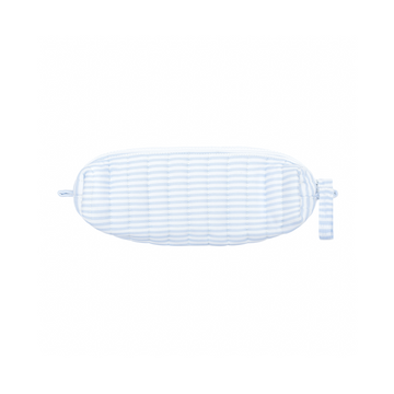 powder blue stripe pencil case