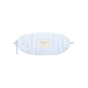 powder blue stripe pencil case