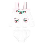 baby girls heart pocket tank and bloomer set