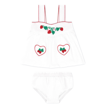 baby girls heart pocket tank and bloomer set
