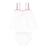 baby girls heart pocket tank and bloomer set