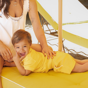 boys soleil yellow french terry short