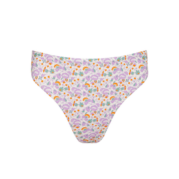 women's orchid floral mid rise bikini bottom