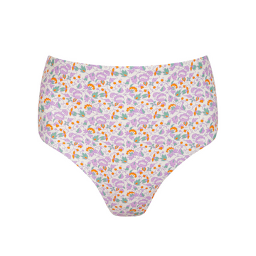 women's orchid floral high waisted bikini bottom