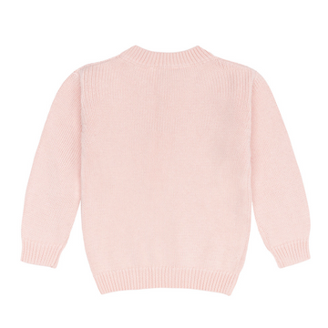 unisex soft pink knit sweater