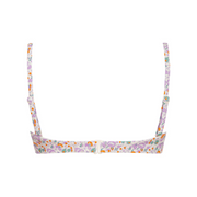 women's orchid floral ruffle bikini top
